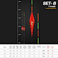 Miniatyrbild 7 av 10: 3 STK 1# 2# 3# Fiskeflåd Floats Bobbers SÆT D(1#+2#+3#) SÆT SET D(1#+2#+3#)