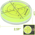Miniatyrbild 7 av 9: Cirkulär Bubble Level Reader Round Bubble Vattenpass GRÖN green