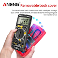 Miniatyrbild 10 av 10: Digital Smart Multimeter Strömspänningstestare SVART Black