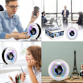 Miniatyrbild 7 av 10: Magnetisk levitasjon Globe Verdenskart SVART EU-PLUGG Black EU Plug
