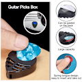 Miniatyrbild 4 av 10: 20st Guitar Pick-hållare Plast Stick-on Guitar Pick- case Random Color