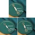 Miniatyrbild 2 av 10: 2st Pearl Extension Chain Bag Strap Extender C C C
