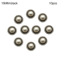 Miniatyrbild 1 av 10: 10st Pearl Clothing Knappar Skjorta Knappar SVART 15MM10ST 10ST black 15MM10pcs-10pcs