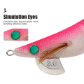 Miniatyrbild 6 av 10: kudos Squid Hook Octopus Bait COLOR D COLOR D Color D