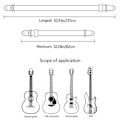 Miniatyrbild 4 av 11: Gitarrband Bas Axelband S113-E