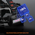 Miniatyrbild 10 av 10: Tre frontlykter Jakt Fiske Hodelykt USB Oppladbar