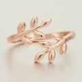 Miniatyrbild 7 av 10: 3st Stickning Ring Virkade Loop Leaves Form