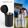 Miniatyrbild 9 av 10: 4 st Resekoppar Set Camping Cup Mugg L L