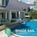 Miniatyrbild 6 av 10: Sun Shade Sail Polyesteri UV Block PUNAINEN NELIKULMIO red