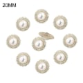 Miniatyrbild 1 av 10: 10 Stk Pearl Tøj Knapper Skjorte Knapper 20MM 20MM