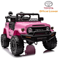 Miniatyrbild 4 av 6: Barnbilsbatteri - Toyota FJ Cruiser - 12V - 1 till 6 år - Rosa Rosa