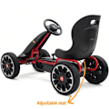 Miniatyrbild 2 av 6: Go Kart med Pedal Abarth - för Barn - 3 till 7 år - EVA Hjul - Svart Svart