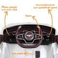 Miniatyrbild 5 av 6: Barns Elektrisk Bil - Bentley EXP12 Speed - 12V - 1 till 5 år - Vit Vit