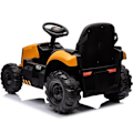 Miniatyrbild 2 av 6: Elektrisk Traktor - JCB - 12V - 2 motorer - 5 km/h - 30 kg - 2 till 6 år Gul