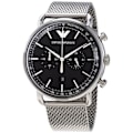 Miniatyrbillede 1 af 3: OZ4EU Armbåndsur - Herre - Aviator Chronograph - Quartz - Sort