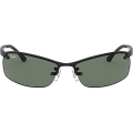 Miniatyrbild 1 av 4: Solglasögon - Ray-Ban - 0RB3183 - Svart - Rektangulär båge - Sportig Svart (Schwarz)