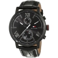 Miniatyrbillede 1 af 4: Ur - Tommy Hilfiger - 1791310 - Sort læder - 5 ATM vandtæt - Chic stil Svart