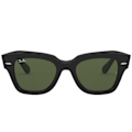 Miniatyrbillede 2 af 2: Solsenge - RAY BAN - STATE STREET RB 2186 - Sort/Grøn - Beskyttelse 3 - Oversize Sort/grøn