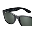 Miniatyrbillede 3 af 4: Ray-Ban New Wayfarer Classic solbriller - sorte - grønne linser RB2132 901 52-18