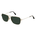 Miniatyrbillede 2 af 2: Solbriller - Ray Ban - RB3136 Caravan-181 - Guld - Havana - Metal Eller, Havane, Grön