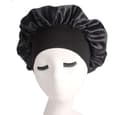 Sovmössa - Satin bonnet - Sleep Cap Svart one size