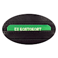 Miniatyrbild 4 av 5: Mindre plånbok i äkta läder, svenskt passform Svart one size