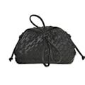 Miniatyrbillede 1 af 2: Molnrygsæk 2024 ny stil taske dame koskind rynket dumplingtaske dame håndtaske skuldertaske MJ51 sort sort 22*9*14cm