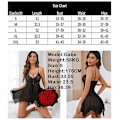Miniatyrbillede 2 af 2: Blonde-bh til kvinder, Babydoll Natkjole, Boudoir-outfits hvid white S