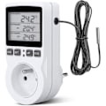 Miniatyrbillede 1 af 5: Digital / Varme Køle Termostat stik LCD temperaturregulator, 230v Til drivhus Temperaturregulator/terrariumtermostat (stik)