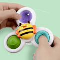 Miniatyrbillede 3 af 5: 3 stk/sæt Fidget Finger Hånd Spinner Sugekop Spinner Top Legetøj Baby Legetøj [D]