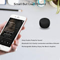 Pikkukuva 3 / 5: Pienin Mini Bluetooth -kaiutin - Momoho BTS0011 Langaton pieni Bluetooth-kaiutin, kannettavat kaiuttimet kotiin/ulkokäyttöön/matkalle, ladattava