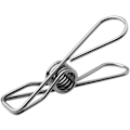Miniatyrbillede 3 af 5: stk. tørrestativ i rustfrit stål med drop-hængere, tørresnor til vasketøj, vindtæt tørrestativ med 10 clips til undertøj og sokker