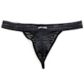 Pikkukuva 1 / 4: Miesten Alusvaatteet Urheiluhousut Jockstrap Seksikäs Nopeasti Kuivuva Stringit # 6-Musta # 6-Black L