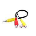 Miniatyrbillede 1 af 5: Video AV Komponentkabel Adapter Udskiftning til TCL TV, 3 RCA til 3,5 mm db