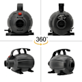 Miniatyrbilde 4 av 5: 600W Elektrisk Luftpumpe for Oppblåsbar Gymnastikkmatte, Luftmadrasspumpe Rask Fylling Inflator Deflator Pumpe, Portabel Luftpumpe for Bassengleker/Luft