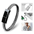 Miniatyrbillede 2 af 4: USB Opladningskabel Armbånd Mode Håndledsoplader Datakabel-
