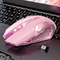Pikkukuva 1 / 4: Langaton Bluetooth-hiiri PC:lle, söpö vaaleanpunainen hiljainen ladattava pelihiiri [DB]