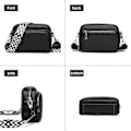 Miniatyrbilde 4 av 5: Crossbody Vesker for Kvinner - Håndvesker og Skuldervesker i Skinn med Justerbar Bred Stropp Kamera Crossbody Veske for Damer, Jenter, Daglig Reise