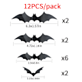Pikkukuva 4 / 5: Halloween 3D lepakko seinäkoriste tarrat