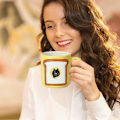 Miniatyrbild 4 av 5: Brödmugg, Kopp i japansk stil, Mjölkte-mugg, Multifunktionell kaffemugg, Keramisk mjölkkopp, Vattenölkopp, Keramisk mugg