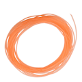 Pikkukuva 4 / 5: Oranssi Sileäpintainen PU Polyuretaani Pyöreä Hihna Voimansiirtoon (4mm*10m)
