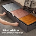 Miniatyrbillede 3 af 5: Opbevaringskasser til under sengen, 3-pak, store tasker til opbevaring af tæpper, forstærket håndtag, organisering og opbevaring af tøj