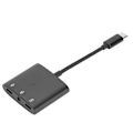 Pikkukuva 4 / 5: 3-in-1 USB C - 3,5 mm:n audioadapteri, Type C - 3,5 mm:n ja USB C -kuulokeliitäntä ja latausportti, Space Black