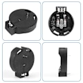 Miniatyrbilde 5 av 5: 2 stk. CR2450 Knappcelle Batteriholder Brett 2 Pin Svart