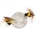 Miniatyrbilde 5 av 5: Bumble Bee Fiskeagn Kunstige Insekter Agn Med (10 stk 15 mm)