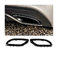 Miniatyrbild 5 av 5: Bakre avgasutblåsningsspets skydd trim passar för C E GLC-klass W177 W247 W205 W213 X253 C257
