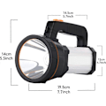 Miniatyrbillede 2 af 5: Genopladelig lommelygte 6000 lumen 6600mAh LED lommelygte super lys kraftig Heavy Du