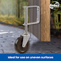 Pikkukuva 5 / 5: Select Hardware Jousikuormitteinen Kääntyvä Porttipyörä, 4\" Heavy Duty W