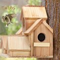 Miniatyrbillede 5 af 5: Fuglehuse til udendørs brug Træ Kolibri Rede Fuglefoder Udendørs Stort Fuglehus med 6 Rum til Have Gårdhave Dekoration