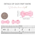 Miniatyrbilde 3 av 5: Hårspenner med sløyfer for babyjenter, mini, fullt foret, grosgrain-bånd, 3 cm små hårspenner med sløyfe, 40 stk (20 farger i par) {HH}